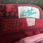 Vtg 80s Red/Black Acid Wash Jeans Womens High Waisted Embellished 7/8 USA NFR Red Photo 5