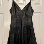DO+BE Black Faux Leather Dress Photo 0