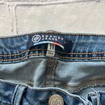 Boom Boom Jeans Mid Rise Skinny Ankle Women’s 11 Blue Embroidered Hem Distressed Photo 13