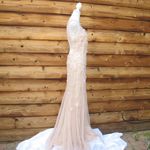 Mac Duggal 9168 Womens Blush Embellished One Shoulder Strappy Trumpet Gown Photo 8
