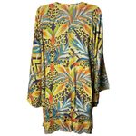 Forever 21 NEW  Animal Tropical Print Kimono Swim Beach Cover up Resort Travel 1X Photo 4
