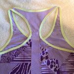 Adidas  climalite purple& bright neon abstract animal print racerback tank top S* Photo 6