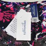 Swimsuits For All NWT 38/40 Floral Bead Bathing Suit Swim Caftan Cover Photo 5