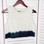 ALLSAINTS  Lila Ombre‎ Cropped Sleeveless Sweatshirt Top Cream Black Small Photo 6