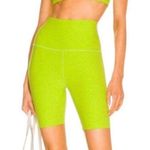 Beyond Yoga Women’s  space dye high biker shorts Matcha Lime Green Photo 0