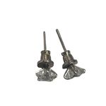 Gem Blossoms Cubic Zirconia CZ Star Stainless Steel Stud Earrings 5mm Sensitive Silver Photo 1