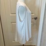 Vera Wang  White Gathered Neck Blouse Size Extra Large Photo 4