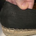 Frye Isbel Diamond Emboss Black Nubuck Leather Espadrille Flats Women’s Size 11 Photo 6