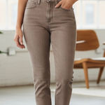 Hollister Light Brown  California curvy high-rise mom jeans 0R 23” Photo 0