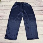 Victoria's Secret Victoria’s Secret Gold Label Vintage Pajama Set Satin Silky Red Navy Size Large Photo 7