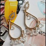 Elegant Gold Bold Lace Statement Necklace Set Photo 5