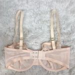 New CUUP The Balconette Mesh Bra Size 30F Blush Beige Nude Underwire Sheer Sexy Tan Photo 4