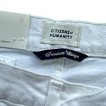 Citizens of Humanity  Annabelle White Organic Cotton Cut Off Shorts Size 27 NWT Photo 6