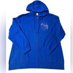 The Beatles “All You Need Is Love” blue zip up hooded sweatshirt size XL Photo 0