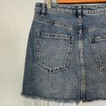 Free People We The Free Zip It Up Raw Hem Denim Mini Skirt Size 27 Photo 6