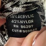 BCBGMAXAZRIA BCBG Maxazia Two-Tone Black Off White Crochet Cap Sleeve Tie Long Cardigan L Photo 7