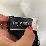 Swimsuits for All Leopard Print Lattice Plunge One Piece Swimsuit Size 16 Brown Photo 3