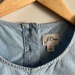 J.Crew  Chambray Sleeveless Tank Top Small Light Blue Denim Shell Minimalist Photo 3