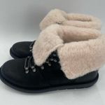 BORN Blaine Boots Size 7 Waterproof Shearling Lace Up Leather Winter Dry NEW Black Photo 3