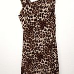 Calvin Klein leopard cheetah animal print sheath midi dress size 12 NWOT Photo 6
