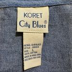 Koret City Blues Vintage 1990s Y2K Blue Denim Patchwork Open Holes Vest Large Photo 13