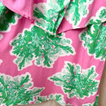 Crown & Ivy Pink and Green Coral Tropicalia Dress Sleeveless NEW Size 8 Photo 9