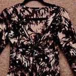 Daisy Fuentes Vintage 90s Tunic Blouse XS Abstract Art To Wear Tie Dye Tie Knot Front Y2k Boho Photo 2