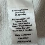 Talbots Petite White Cropped Sweatpants Drawstring Pima Cotton Modal Size Small Photo 4