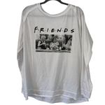 White Long Sleeve Design Friends Top Sitcom TV Show Shirt Women’s Size X Photo 0