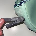 Aerie Navy Blue & Mint Green Floral Ruffle Push-up Bikini Top 36B Photo 8