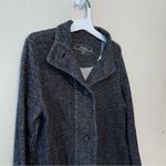 Soma Live Loungewear Vintage Terry Button Front Jacket Gray Photo 36