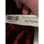 Revamped Dress Womens XL Burgundy Crushed Velvet Wrap Surplice Asymmetrical Photo 6