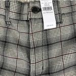 American Eagle  Stretch Pants Women’s Sz. 4 Houndstooth Plaid Cream Red Black NWT Photo 4