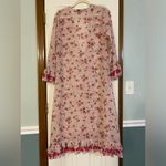 America & Beyond | Floral Swim Coverup, Size M Red Size M Photo 5