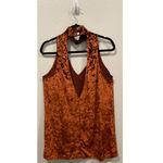 Show Me Your Mumu Copper Crushed Velvet Mini Dress Photo 4