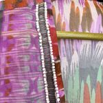 Charlie Paige Y2K Womens Sheer Beaded Tunic Top L/XL Fairy Festival Boho Artsy Indie Resort Photo 3