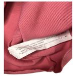 ZARA Top Womens L V Neck Ribbed Cropped Short Dolman Sleeve Raw Hem Pink Photo 9