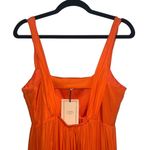 La Ligne NEW NWT  Vanessa 100% Silk Midi Dress Tangerine Orange Photo 7
