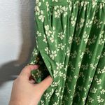 Toad&Co Women S Green White Floral Sora Short Sleeve Dress Pockets Square Neck Photo 3