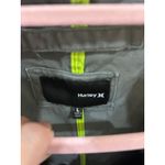 Hurley Utility Jacket Olive Green Cargo Pockets Drawstring Hooded Lightweight Casual Photo 10