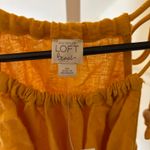 Ann Taylor Loft Beach NWT Women's Yellow Cotton Linen Sundress Beach Cover Up XS Photo 2