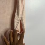 3 Dot Waffle Knit 100% cotton Blush Pink Collared Dress sz Large Photo 1