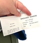 Michael Simon Lite Ski Trip Snowflake Embroidered Novelty Midi Skirt Blue Small Photo 13