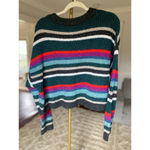 American Eagle  Knit Sweater Crew Retro Revival 90s Artsy Eclectic Indie Sleaze Photo 2