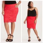 Torrid Lace Overlay Pencil Straight Skirt Photo 1