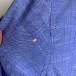 Lee Cotton Chambray Blue Popover Blouse Sz Large Photo 6