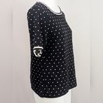 CeCe 3/$20 🔖 |  Black and White Polka Dot Short Sleeve Top Photo 3