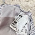 H&M Seersucker Striped Ruffle Bikini Top Blue periwinkle 6 Photo 3