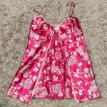 Victoria's Secret  pink satin cream lace babydoll nightie size small Photo 0