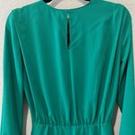 Amanda Uprichard  Felicia Long Sleeve Mini Dress, Green Juniper, Size S Photo 6